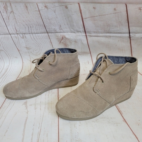 TOMS Wedge bootie Women's Size 5 1/2 brown - Picture 4 of 10